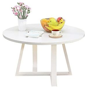 Prachtige salontafel, ronde lage tafel in Japanse stijl (Φ60x45cm), E1 milieubeschermingsbord + koolstofstalen beugel vrijetijdstafel (kleur: D)