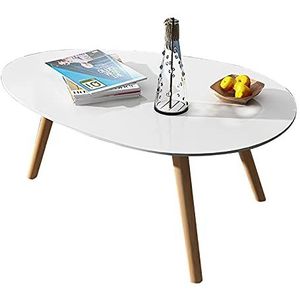 Prachtige salontafel, H40cm druppelvormige lage tafel, slaapkamer/woonkamer in Japanse stijl, milieubescherming board laag vrijetijdstafel (kleur: C, maat: 90x60cm)