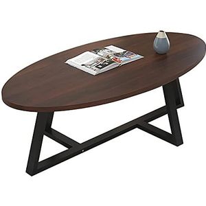 Prachtige salontafel, lage tafel in Europese stijl (H45CM), huishoudelijk E1 milieubescherming laminaat desktop + metalen beugel van koolstofstaal (kleur: B, maat: 120x60x45cm)