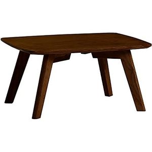 Prachtige salontafel, erker massief houten vierkante lage tafel (H30CM), bedcomputertafel/kleine eettafel/bureau (Kleur: A, Maat: 50x35x30cm)