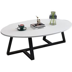 Prachtige salontafel, lage tafel in Europese stijl (H45CM), huishoudelijk E1 milieubescherming laminaat desktop + metalen beugel van koolstofstaal (kleur: C, maat: 120X60CM)
