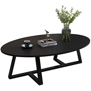 Prachtige salontafel, lage tafel in Europese stijl (H45CM), huishoudelijk E1 milieubescherming laminaat desktop + metalen beugel van koolstofstaal (kleur: A, maat: 120X60CM)