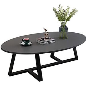 Prachtige salontafel, lage tafel in Europese stijl (H45CM), huishoudelijk E1 milieubescherming laminaat desktop + metalen beugel van koolstofstaal (kleur: D, maat: 100X50CM)