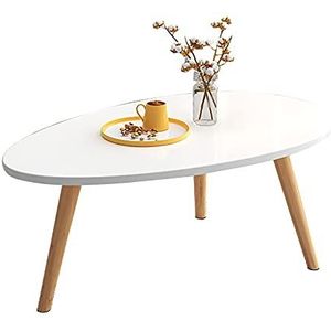 Prachtige salontafel, druppelvormig (H42cm) lage tafel, multifunctioneel 80x40cm grote desktop slaapkamer/woonkamer vrije tijd studeertafel (kleur: A)
