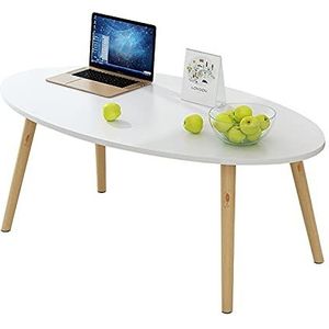 Prachtige salontafel, huishoudelijk ovaal (H42cm) lage tafel, multifunctionele slaapkamer/woonkamer vrije tijd studeertafel, bank bijzettafel (kleur: B, maat: 80x40x42cm)