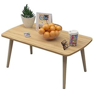 Prachtige salontafel, klein huishoudelijk vierkant (H43CM) lage tafel, multifunctionele slaapkamer/woonkamer vrije tijd studeertafel (kleur: A, maat: 100x50x43cm)