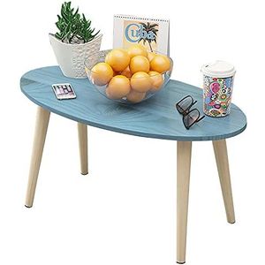Prachtige salontafel, klein huishoudelijk ovaal (H43CM) lage tafel, multifunctionele slaapkamer/woonkamer vrijetijdsstudietafel (kleur: B, maat: 80x40x43cm)