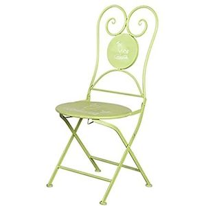 Prachtige klaptafels en stoelen, Scandinavische opvouwbare salontafels voor buiten, eenvoudig huis balkon/terras/tuin draagbare smeedijzeren kleine ronde tafel (kleur: B, maat: stoel)