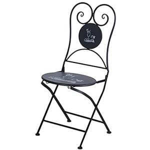Prachtige klaptafels en stoelen, Scandinavische opvouwbare salontafels voor buiten, eenvoudig huis balkon/terras/tuin draagbare smeedijzeren kleine ronde tafel (kleur: A, maat: stoel)