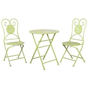 Prachtige klaptafels en stoelen, Nordic Outdoor opvouwbare salontafels, Simple Home Balkon/terras/tuin Draagbare smeedijzeren kleine ronde tafel (Kleur: B, Maat: 1 tafel+2 stoelen)