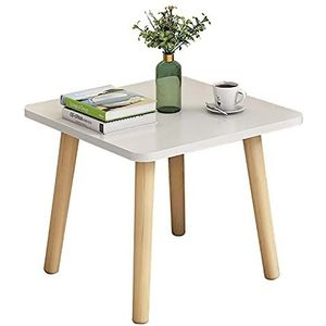Prachtige salontafel, vierkante lage tafel (H40CM), Nordic Simple massief houten tafelpoot vrijetijdstafel, slaapkamer vrijetijdstafel (Kleur: D, Maat: 50x42cm)
