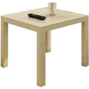 Prachtige vierkante tafel, eenvoudige salontafel voor thuis (51x51x44,5cm), slaapkamer/woonkamer houten bijzettafel (kleur: D)