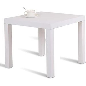 Prachtige vierkante tafel, eenvoudige salontafel (51x51x44,5cm), slaapkamer/woonkamer houten bijzettafel (kleur: A)