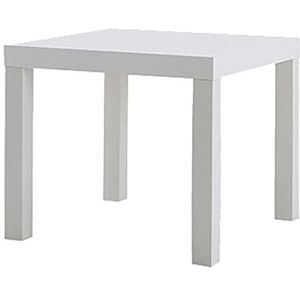 Prachtige salontafel, thuiswoonkamer bijzettafel (50x50x44,5cm), klein appartement multifunctionele houten vierkante vrijetijdstafel (kleur: B)