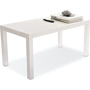 Prachtige salontafel, lage tafel in de woonkamer (90x48x45cm), kleine multifunctionele houten eettafel (kleur: B)