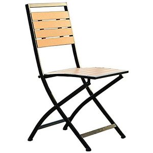 Prachtige klaptafels en stoelen, kunststof houten vierkante salontafel voor buiten (70x75cm), koffiewinkel/melktheewinkel buitentafel en stoelcombinatie (kleur: B, maat: stoel)