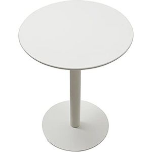 Prachtige salontafel, Scandinavische ronde bank bijzettafel (60x70cm), balkon klein appartement smeedijzeren salontafel/computertafel (kleur: A)