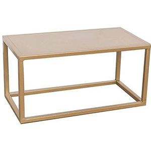 Prachtige ijzeren bijzettafel, Scandinavische salontafel, bijzettafel, eenvoudige moderne bank, hoektafel, multi-size Amerikaanse metalen displaystandaard (Kleur: Goud, Maat: 50X25X25CM)