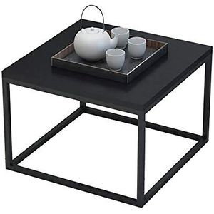 Prachtige salontafel, kleine smeedijzeren lage tafel (40x40x40cm), Japanse stijl bank bijzettafel/nachtkastje in de slaapkamer (Kleur: B)