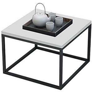 Prachtige salontafel, kleine smeedijzeren lage tafel (40x40x40cm), Japanse stijl bank bijzettafel/nachtkastje in de slaapkamer (kleur: C)