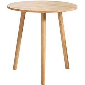 Prachtige salontafel, volledig massief hout, eenvoudige generatie kleine ronde tafel, Nordic Oak Mini klein appartement bijzettafel, balkon hoektafel (afmetingen: 60x50cm)