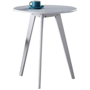Prachtige salontafel, kleine ronde tafel van Scandinavisch massief hout, eenvoudige thuisslaapkamer, balkon, vrijetijdsbijzettafel/nachtkastje, telefoontafel in de woonkamer (Kleur: B, Maat: 48x60cm)