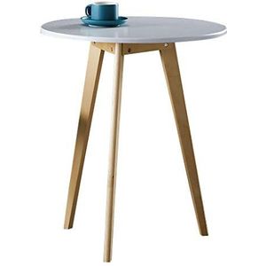 Prachtige salontafel, ronde tafel van Scandinavisch massief hout, nachtkastje voor eenvoudige slaapkamers, vrijetijdsbijzettafel, telefoontafel in de woonkamer (afmetingen: 80x70cm)
