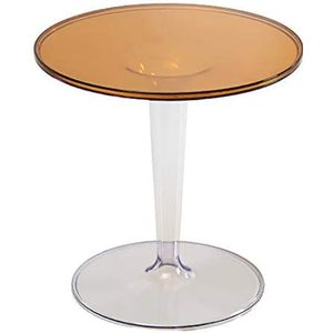 Prachtige salontafel, Scandinavische minimalistische transparante kleine salontafel, ronde woonkamer acryl bank bijzettafel, balkon afternoon tea tafel (kleur: D)