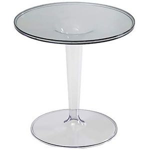 Prachtige salontafel, Scandinavische minimalistische transparante kleine salontafel, ronde woonkamer acryl bank bijzettafel, balkon afternoon tea tafel (kleur: I)