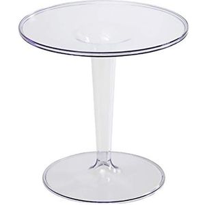 Prachtige salontafel, Scandinavische minimalistische transparante kleine salontafel, ronde woonkamer acryl bank bijzettafel, balkon afternoon tea tafel (kleur: A)