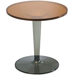 Prachtige salontafel, Scandinavische minimalistische transparante kleine salontafel, ronde woonkamer acryl bank bijzettafel, balkon afternoon tea tafel (kleur: G)
