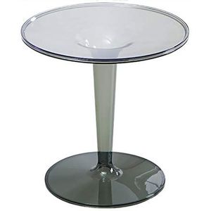 Prachtige salontafel, Scandinavische minimalistische transparante kleine salontafel, ronde woonkamer acryl bank bijzettafel, balkon afternoon tea tafel (Kleur: H)