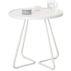 Prachtige salontafel, Scandinavische lichte luxe bankbijzettafel, eenvoudige ijzeren kunst mini-hoektafel/kleine ronde tafel, balkon afternoon tea-tafel (Kleur: C, Maat: 37X37X45CM)