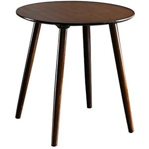 Prachtige kleine ronde tafel, Scandinavische stijl Bamboe Eenvoudige ronde thuisbank bijzettafel/salontafel/kleine eettafel (Maat: 60X77CM)