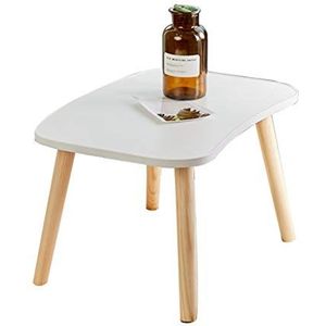 Prachtige salontafel, massief houten tafel op zitvloer met lage poten, gebogen studeertafel in de woonkamer, thuisstudeertafel/eettafel (kleur: C, maat: 50X35X30CM)