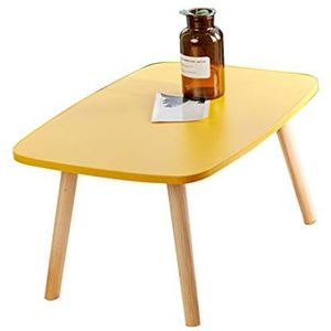 Prachtige salontafel, lage zittafel in Japanse stijl, woonkamer massief houten tafel en pootvrije tijdstafel, thuisstudeertafel/eettafel (kleur: A, maat: 60x40x30cm)