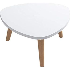 Prachtige salontafel, massief houten tafel voor kleine appartementen met driehoekige poten (H33CM), Nordic Simple Leisure tafel/bed computertafel/sofa bijzettafel (kleur: D, maat: 40X33CM)