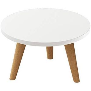 Prachtige salontafel, klein formaat massief houten tafelpoten H33CM ronde lage tafel, Nordic Simple Leisure tafel/bed computertafel/sofa bijzettafel (Kleur: C, Maat: 50X33CM)