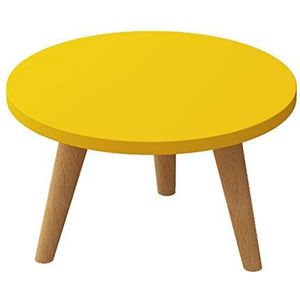 Prachtige salontafel, klein formaat massief houten tafelpoten H33CM ronde lage tafel, Nordic Simple Leisure tafel/bed computertafel/sofa bijzettafel (Kleur: B, Maat: 40X33CM)