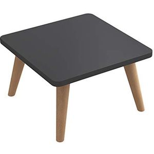 Prachtige salontafel, klein appartement massief houten tafelpoten H33CM vierkante lage tafel, Nordic Simple Leisure tafel/bed computertafel/sofa bijzettafel (Kleur: D, Maat: 40X40X33CM)