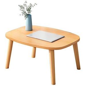 Prachtige salontafel, kleine vierkante lage tafel (H30CM), Nordic Simple massief houten tafelpoot, vrijetijdstafel/bed computertafel (kleur: A, maat: 40X40X30CM)