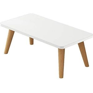 Prachtige salontafel, klein formaat massief houten tafelpoten H33CM lage tafel, Nordic Simple Leisure tafel/bed computertafel/sofa bijzettafel (Kleur: D, Maat: 60X40X33CM)