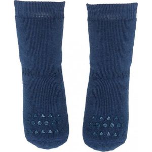 GoBabyGo Originele antislip kruipsokken voor baby's | Antislip kruipondersteuning voor actieve kinderen | dik badstofkatoen | 1-2 jaar (20-22 cm) | Marineblauw