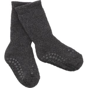 Gobabygo Sokjes Antislip Junior Donkergrijs Melange Maat 23/26