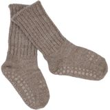 GoBabyGo - Alpaca Wollen Baby Sokken - 1-2 Jaar - Walnut