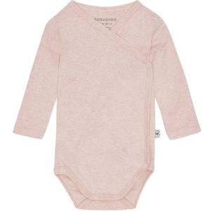 GoBabyGo Hazel body met lange mouwen voor kinderen - longsleeve van ecologisch GOTS-katoen en uitsluitend met plantaardige kleuren geverfd, maat 3 maanden (62 cm), kleur askleurig, Rosé, 3 Monate (62