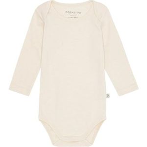 GoBabyGo Romper l/s - Hazelnoot - Vanilla - GoBabyGo - 1 jaar (80) - Romper L/S