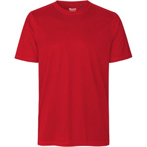 Herensportshirt 'Performance' met korte mouwen Red - M