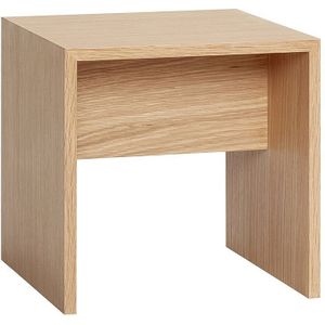 HÜBSCH INTERIOR - Rechthoekige bijzettafel, nachtkastje van FSC® eiken - 37x27xh42cm