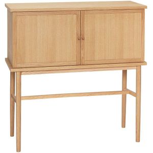 HÜBSCH INTERIOR - DASH naturel FSC® eiken dressoir op poten - 90x35xh90cm